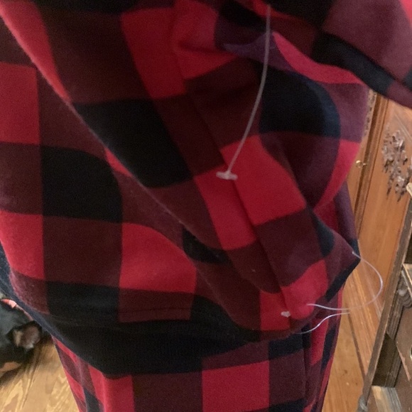 XLarge Buffalo Plaid Soft Crewneck Fleece Sweatshirt & Sweatpants Set NEW - Picture 4 of 6